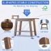 ETECHMART 2-Tier Bamboo Shower Bench  24 Inch Spa Stool with Storage Shelf for Inside Shower Legs Shaving  Entryway or Bathroom  A-Shaped Shower Bath Seat for Seniors Adults Disabled Women  Walnut 242012 Inch+Walnut - Buy Online on GoSupps.com