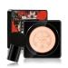 Mushroom Head Air Cushion CC Cream, BB Cream, Moisturizing Concealer, Moisturizing BB Cream Makeup Base Long Lasting with Mushroom Makeup Sponge, Easy to Apply, Round (Natural)