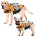 Alagirls dog lifebuock adjustable dog swimming jacket Pet Lifesaver with super bullied rescue handle for large dogs durable dog buoyancy aid vest for surfing aladlj002-Xin-orange XS XS: 34-44cm (chest circumference) orange
