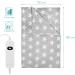 Buy Navaris XXL Electric Heating Ceiling Blanket - 180x130cm 3 Heat Levels Washable Automatic Switch Cozy Light Gray with Stars - International Shipping Available - Buy Online on GoSupps.com