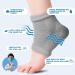TEAWOO 6 Pairs Moisturizing Heel Socks for Cracked Heel Treatment Foot Care Toeless Socks to Soften and Hydrate Dry Cracked Feet Heels Cracked Heel Repair Socks Gel Socks for Dry Cracked Feet White/Grey/Black - Buy Online on GoSupps.com