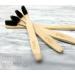 Bamboo Toothbrush 4 Pack - Medium/Soft Charcoal Bristles, Wooden Handle - Eco-Friendly Vegan Product, BPA Free - Sustainably Grown in Recycled Biodegradable Packaging - Buy Online on GoSupps.com