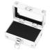 Nail Drill Bits Container Nail Drill Bits Holder Dustproof Multi-hole Transparent Flip Cover Locking Design for Salon (Silver)