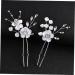 DOITOOL 1 Set White Outfit Flower Headpiece for Women Pearl Hair Side Comb Wedding Hair Comb Hair Clip Wedding Pearl Hair Comb Miss Metal Rhinestone Plastic Hairpin The Flowers - Buy Online on GoSupps.com