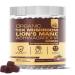 Organic 10X Lion s Mane Mushroom Gummies for Kids Adults (4350mg) - Gluten Free Daily Supplement Complex Blend with Reishi Turkey Tail Shiitake 90 Count (Pack of 1)