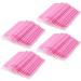 400 PCS Disposable Micro Applicator Brush Annhua Latisse Application Micro swabs Eyelash Extension Brushes for Eyelashes Extensions and Makeup Application - Pink