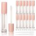 COSIDEA 14pcs empty 8ml big wand lip gloss tube concealer tube packing (pink)