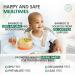 eco rascals Natural Bamboo Baby Bowl and Spoon Set | Suction Stay Put Feeding Bowl | BPA-Free | Orange Color - Buy Online on GoSupps.com