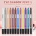  LaoSShu Eyeshadow Pen Eyeliner 12pcs Eyeshadow Stick Perfect Pearl Eyeshadow Pen with Foam Pen Sharpener Long Shining Eyeshadow Pencil - Buy Online on GoSupps.com