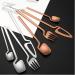 64 Gold Silverware Set for 16 Include Spoons Forks Knifes 18/10 Stainless Steel Hanging Flatware Set Kitchen Wedding Restaurant Cutlery Utensil Set Delicate Tableware Kitchenware (Color : Gold) - Buy Online on GoSupps.com