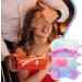 Shop WLLHYF 4 Pcs Plush Rainbow Eye Masks | Soft & Comfortable Furry Sleep Covers for Adults & Kids | Perfect for Travel & Napping - Buy Online on GoSupps.com