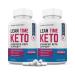(2 Pack) Lean Time Keto Pills 1275MG New & Improved Formula Contains Apple Cider Vinegar Extra Virgin Olive Oil Powder Green Tea Leaf 120 Capsules