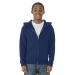 JERZEES Youth Nublend Fleece Sweatshirts & Hoodies, Cotton Blend, Sizes S-XL Hoodies Medium Full Zip - Navy