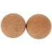 Beaupretty cork massage ball 80 mm 2 pieces high dense particle massage ball for massage yoga rigger point muscle node deep tissue muscle relief ball