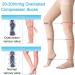 20-30 mmhg Compression Stockings Thigh High - Beige Large (1 Pair) | Open Toe Support Hose for Varicose Veins | Non-Slide Silicone Band - Buy Online on GoSupps.com