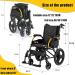 Transit Wheelchair Foldable Lightweight Travel Wheelchair Wheelchair Foldable Lightweight Aluminum Wheelchair Lightweight Wheelchair Wheelchair for Adults Blue - Buy Online on GoSupps.com