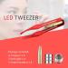 LED Lighted Stainless Steel Tweezers Set for Makeup & Hair Removal - 4 Pieces (Black, Red, Rose, Dark Blue) - Buy Online on GoSupps.com