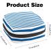 Women's Band Storage Bag | Large Capacity Menstrual Cup & Makeup Organizer - Blue & White Stripes - Buy Online on GoSupps.com