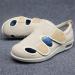 NVBHOF Men's Diabetic Orthopedic Slippers - Adjustable Closure Toe for Arthritis Edema Swollen Feet - Elderly Shoes for Fasciitis (Size 12, Meters Color) - Buy Online on GoSupps.com