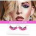 False Eyelashes 3D Glitter Eyelashes Shiny Dramatic Fake Eyelashes Long Dense Color Eyelashes with Sequins Fluorescent Eyelashes Suitable for Prom Stage Holiday Eye Makeup Cosplay Props Q-03 - Buy Online on GoSupps.com
