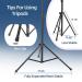 Metal Mannequin Head Tripod Stand with T-Pins and Carrying Bag - Adjustable for Cosmetology Training and Hair Extensions - Light Black - Buy Online on GoSupps.com
