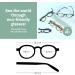 High-Quality Circle Reading Glasses for Men & Women - Flexible Light Danish Design - 2.5 Diopters - Buy Online on GoSupps.com