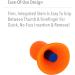 Howard Leight Quiet Reusable Earplugs 100 Pairs (QD1) - Orange | Honeywell - Buy Online on GoSupps.com
