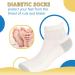 BampooPanPa 6 Pairs Bamboo Diabetic Ankle Socks for Women & Men 9-11 - Seamless Toe, Non-Binding Top, Cushioned Sole - 2 Black/2 White/2 Pink - Buy Online on GoSupps.com
