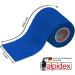 Alpidex 6 Rolls Adhesive Bandage 5cm x 4.5m - Self-Adhesive Sports Vet Wrap Tape - Blue Color - Buy Online on GoSupps.com