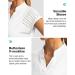 Soothfeel Women's Golf Shirt Cap Sleeve V Neck Polo - Lightweight Quick Dry Tennis Top - White Medium - Buy Online on GoSupps.com