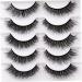 Mink Lashes 3D Volume Natural False Eyelashes Pack Fluffy Wispy Faux Mink Eyelashes (3D/15mm) False Lashes - Buy Online on GoSupps.com