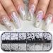 Shop Dornail 1 Box 12 Grids White Pearl Nail Art Decorations - Stainless Steel Caviar Beads & Flatback Pearls for DIY Crafts - Buy Online on GoSupps.com