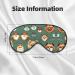 Pomeranian Pattern Mask | Adjustable Soft Blindfold for Sleep Travel & Meditation - Buy Online on GoSupps.com
