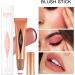 Joyeee 6 Pcs Liquid Contour Wand Shimmer Blush Highlighter Contour Stick with Cushion Applicator Blendable Travel Friendly Multifunctional Face Beauty Combination for Shaping & Glowing Effect#1 Jomultistick015 - Buy Online on GoSupps.com