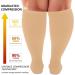 Cheeroyal Plus Size Compression Stockings for Men & Women - 20-30 mmHg Knee-Length Wide Calf Support - Extra Size 6XL White - Buy Online on GoSupps.com
