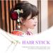 Lurrose 2-Piece Chinese Hairsticks - Bridal Brewed Hairpins & Japanese Flower Hair Chopsticks | Retro Hair Jewelry for Women & Girls | Perfect Gift in Light Green - Buy Online on GoSupps.com