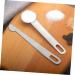 Zerodeko 6pcs Salt Measuring Mugs Handle Measuring Spoons & Cups Ingredient Jars Baking Measuring Spoon Coffee Measuring Liquid Measuring Cups Soup Serving Spoons Measure Coffee Spoon Scale 14.2*4.6CM Silver - Buy Online on GoSupps.com