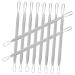 LALADEFIEE 7pcs Double-headed Extrusion Ring Pimple Tools Pimple Removers Pore Cleaning Kits Stainless Steel