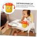 TOYANDONA Children's Water Cup Kids Straw Cup Kids Water Cup Kids Stainless Steel Cup with Straw Baby Sippy Cup Baby s First Straw Cup Baby Trainer Cup Toddler Cup Baby Water Cup Kids Cup Yellow 12X12X12CM - Buy Online on GoSupps.com