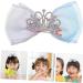 FRCOLOR Colored Hair Bow Clip bow hairpin bow clips bow clips princess crown clip prom party bows cute birthday crown princess bows s bows Mesh crown child little Kids Ribbon Bows Clips - Buy Online on GoSupps.com
