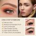 Eyebrow Stamp Waterproof Brow Kit Professional Eyebrow Powder Brow Stamp Shaping Kit 10 Reusable Eyebrow Stencils 2 Eyebrow Pen Brushes Dark Brown - Buy Online on GoSupps.com