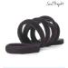 Soul Project Black Hair Ties - 50 Pack 8mm No Metal Elastic Bands for All Hair Types | Ideal for Ponytails Buns School Work & Gym - Buy Online on GoSupps.com