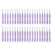 Dekaim interdental brushes 40 pieces toothpicks dental sticks toothbrushes prevent caries removing bad breath braces cleaning brush for adults violet 1.2 1.5 mm