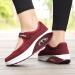 PGOJUNI Women's Diabetic Walking Sneakers with Arch Support - Wine - Buy Online on GoSupps.com