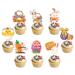 Easter Cake Decor Set 12Pieces Of Charm Rabbit Gnomes Easter Cupcake Toppers Cupcake Pick Festive Dessert Toppers Easter Themed Cake Embellishments