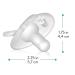 Evenflo Feeding Balance Plus Stage 1 Cylindrical Baby  Newborn and Infant Pacifier - Developed with Pediatric Feeding Specialists - 0 to 6 Months (Pack of 6) 6 Count (Pack of 1) Clear - Buy Online on GoSupps.com