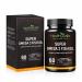 HealthyAsia Black Label Super Omega 3 Fish Oil 2000mg High Potency 800mg EPA & 600mg DHA per Serving Triple Strength Heart & Brain Health Support Burpless Citrus Softgels Non-GMO 60 Count