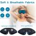 Weighted 3D Eye Sleeping Mask | Patented Design for 100% Blackout | Comfort Lightweight Washable | Men Women | Blue - Buy Online on GoSupps.com