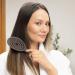 Ninabella Bio Hairbrush - Detangler for Women Men & Kids | Perfect for Curls & Long Hair | Professional Spiral Spring Brush in Chocolate Brown - Buy Online on GoSupps.com