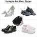 Molain Heel Cushion Inserts - Set of 4 Pairs for Loose Shoes, Anti-Slip Grips, Blister Prevention - Black/Beige/Grey - Buy Online on GoSupps.com